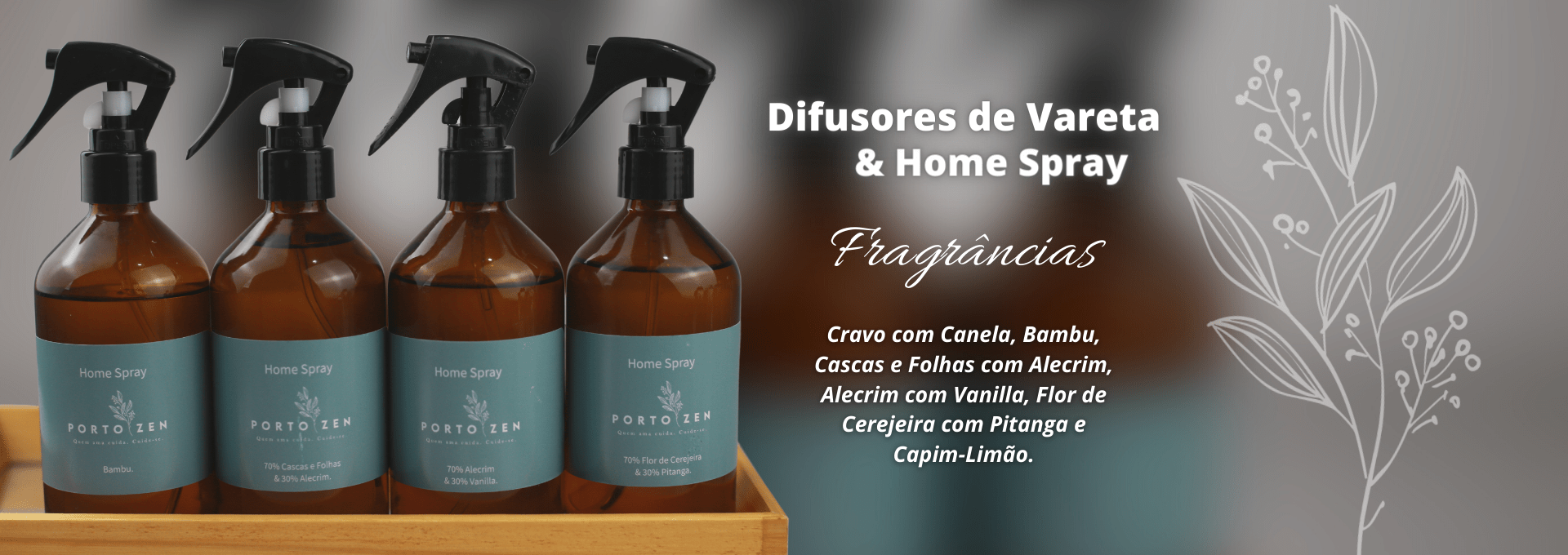 Porto Zen Difusores de Vareta & Home Spray