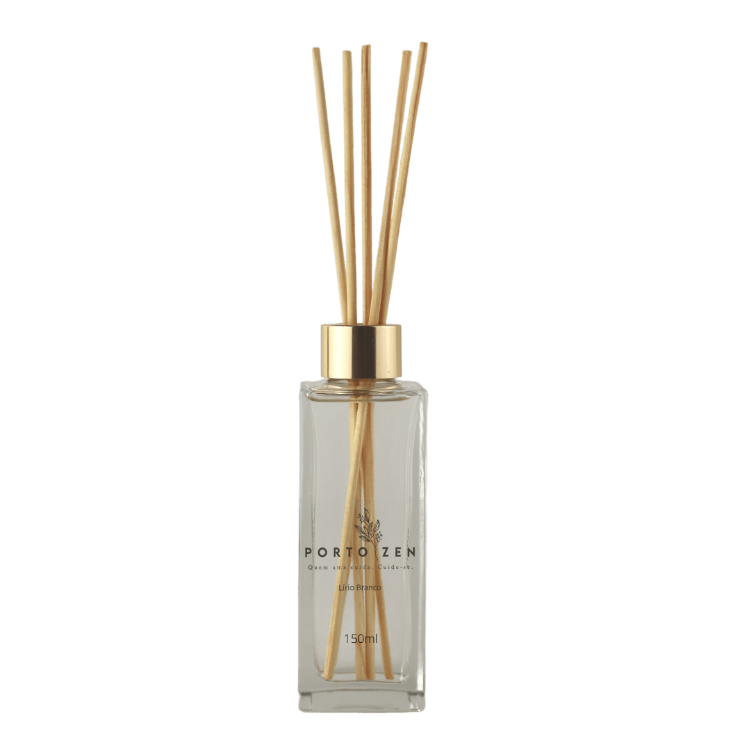 Aromatizante Difusor com 5 Varetas Lírio Branco Porto Zen - 150ml