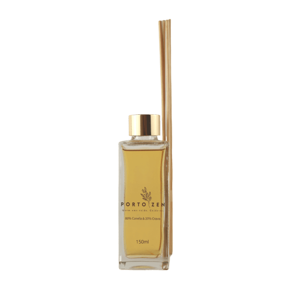 Aromatizante Difusor com 5 Varetas Canela & Cravo Porto Zen - 150ml