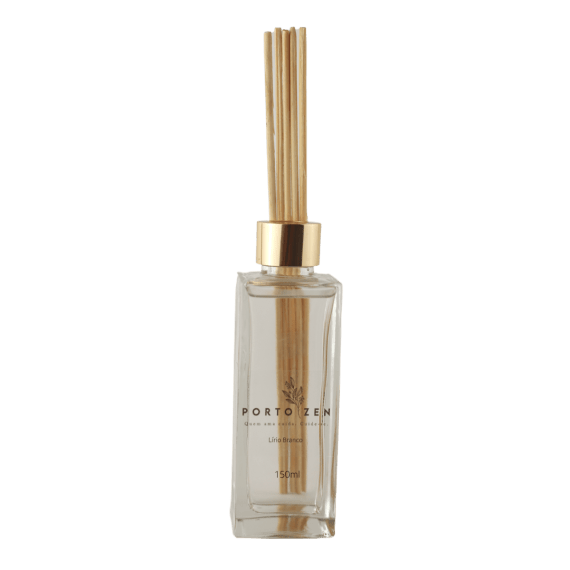 Aromatizante Difusor com 5 Varetas Lírio Branco Porto Zen - 150ml